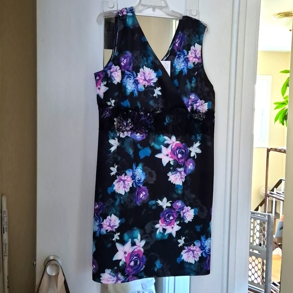 Sleeveless Faux Wrap Dress - Ricki's Size 18 - Picture 1 of 4